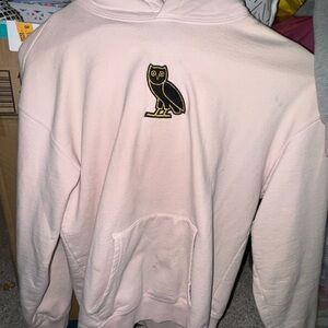 OVO Pink Hoodie with Owl Logo